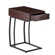 SEI Furniture Porten Side Table with Power and USB in Walnut