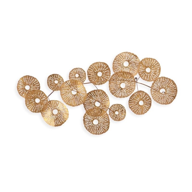 Southern Enterprises Aura Abstract Wall Sculpture in Metallic Gold WS3253