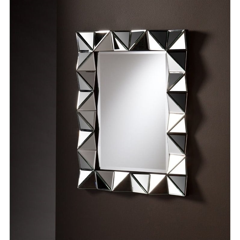 Southern Enterprises Pollyanna Decorative Mirror in Black Trim - WS6027