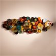 SEI Furniture Longavi Metal Wall Sculpture in Multi-Color Glaze