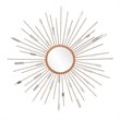 SEI Furniture Starburst Mirrored Wall Sculpture in Painted Gold