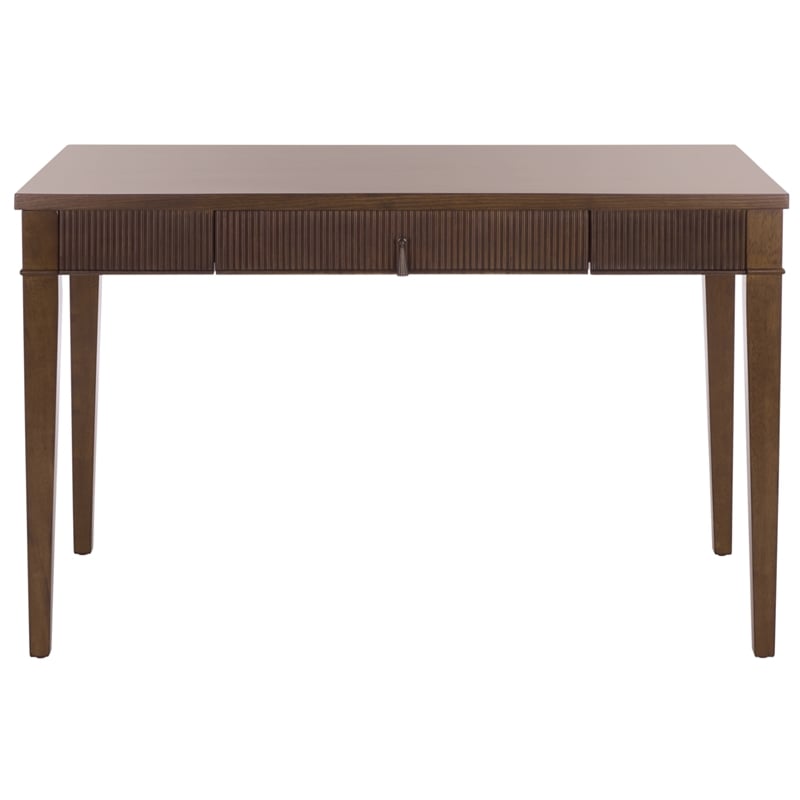 Southern Enterprises Amila Wood 1 Drawer Desk in Brown
