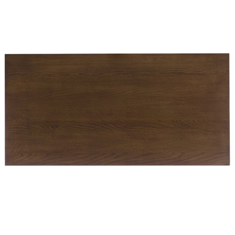 Southern Enterprises Amila Wood 1 Drawer Desk in Brown