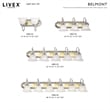 Livex Lighting Belmont 3 Bath Light in Multi-Color Chrome and Polished Brass