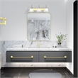 Livex Lighting Belmont 3 Bath Light in Multi-Color Chrome and Polished Brass