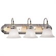 Livex Lighting Belmont 3 Bath Light in Multi-Color Chrome and Polished Brass