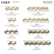 Livex Lighting Belmont 5 Bath Light in Polished Brass and Chrome