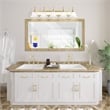 Livex Lighting Belmont 5 Bath Light in Polished Brass and Chrome