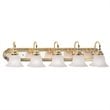 Livex Lighting Belmont 5 Bath Light in Polished Brass and Chrome
