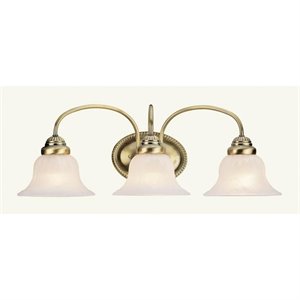 Livex Lighting Edgemont Bath Light in Antique Brass