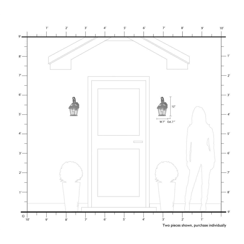 Livex Lighting Georgetown Outdoor Wall Lantern in Polished Brass