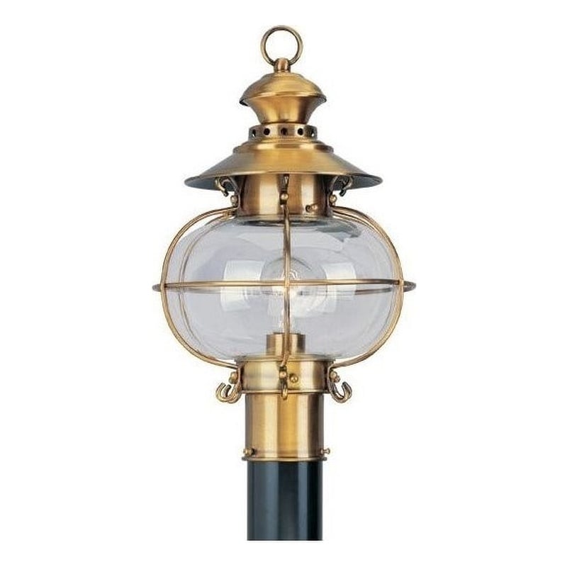 Livex Lighting Harbor Outdoor Post Head in Flemish Aged Brass