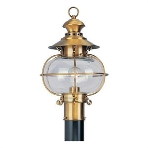Livex Lighting Harbor Outdoor Post Head in Flemish Aged Brass