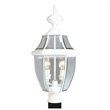 Livex Lighting Monterey 2 Light Outdoor Post Head in White