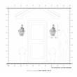 Livex Lighting Westover 3-Light Brass & Glass Outdoor Wall Lantern in Black