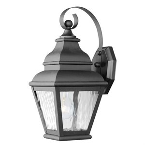 Livex Lighting Exeter Outdoor Wall Lantern in Black