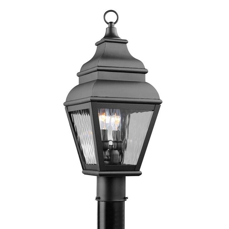Livex Lighting Exeter 2 Light Outdoor Post Head in Black