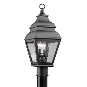Livex Lighting Exeter 2 Light Outdoor Post Head in Black
