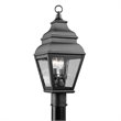 Livex Lighting Exeter 2 Light Outdoor Post Head in Black