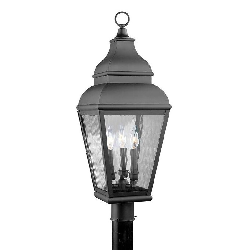 Livex Lighting Exeter Outdoor Post Head in Black