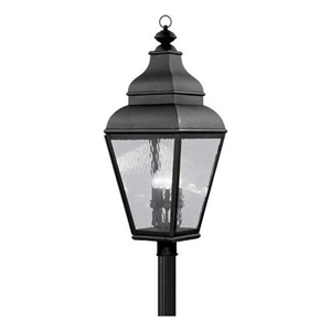 Livex Lighting Exeter Outdoor Post Head in Black