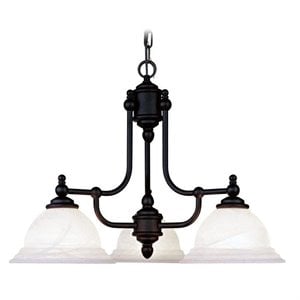 Livex Lighting North Port Chandelier in Black