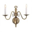 Livex Lighting Williamsburgh Wall Sconce in Antique Brass