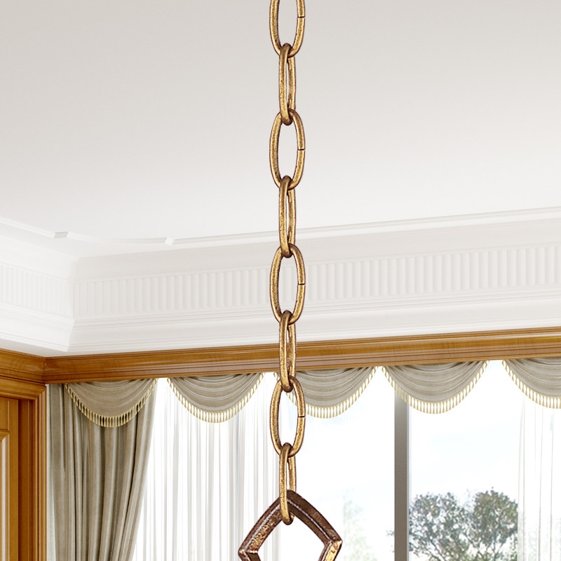 Livex Lighting Accessories Vintage Gold Leaf 3' Heavy Duty Decorative Chain