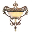 Livex Lighting Seville Wall Sconce in Palacial Bronze with Gilded Accents