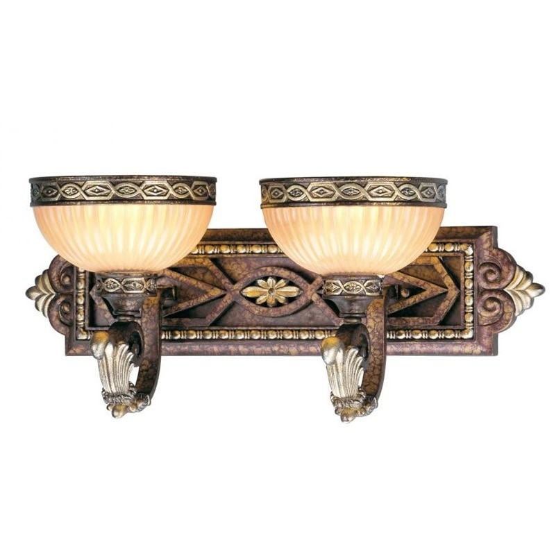 Livex Lighting Seville Bath in Palacial Bronze with Gilded Accents