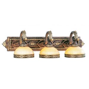 Livex Lighting Seville Bath in Palacial Bronze with Gilded Accents