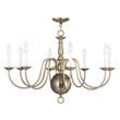 Livex Lighting Williamsburgh Chandelier in Antique Brass