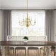 Livex Lighting Williamsburgh Chandelier in Polished Brass