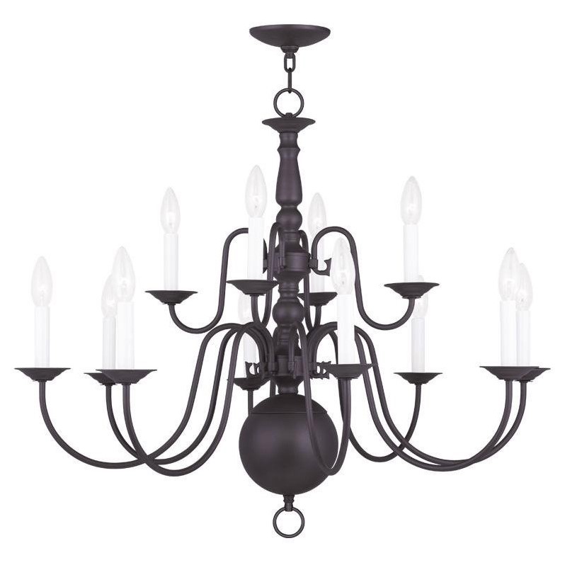 Livex Lighting Williamsburgh Chandelier in Bronze