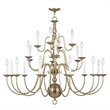 Livex Lighting Williamsburgh Chandelier in Antique Brass