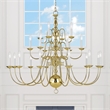 Livex Lighting Williamsburgh Chandelier in Polished Brass
