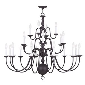 Livex Lighting Williamsburgh Chandelier in Bronze