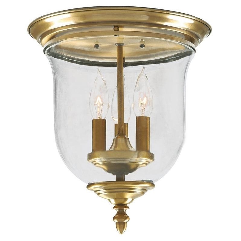 Livex Lighting Legacy Ceiling Mount in Antique Brass
