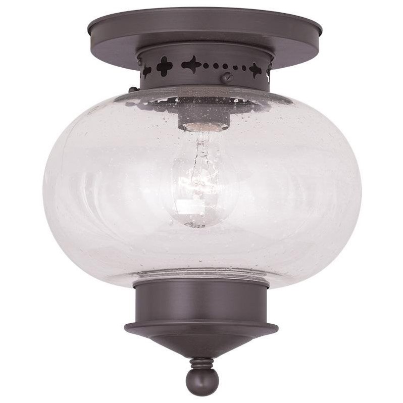 Livex Lighting Harbor Ceiling Mount in Bronze