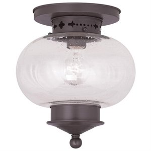 Livex Lighting Harbor Ceiling Mount in Bronze
