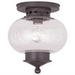 Livex Lighting Harbor Ceiling Mount in Bronze