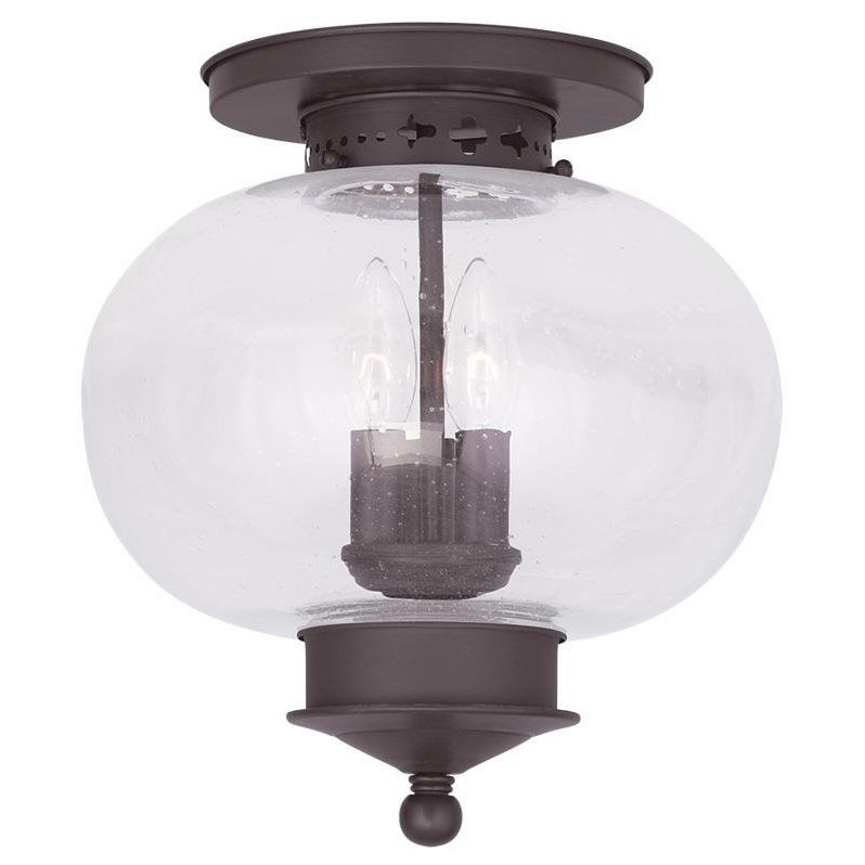 Livex Lighting Harbor Ceiling Mount in Bronze