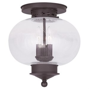 Livex Lighting Harbor Ceiling Mount in Bronze