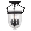 Livex Lighting Jefferson Ceiling Mount in Black