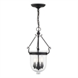Livex Lighting Jefferson 3 Light Black Chain Lantern