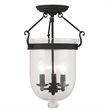 Livex Lighting Jefferson Ceiling Mount in Black