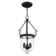 Livex Lighting Jefferson 3 Light Black Chain Lantern