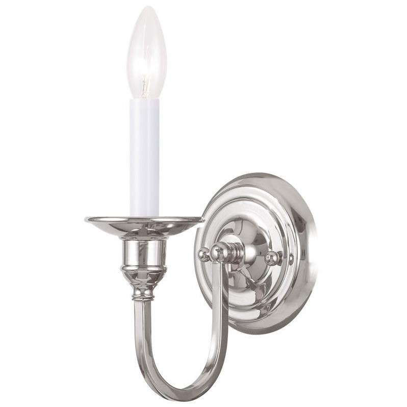 Livex Lighting Cranford Wall Sconce in Polished Nickel