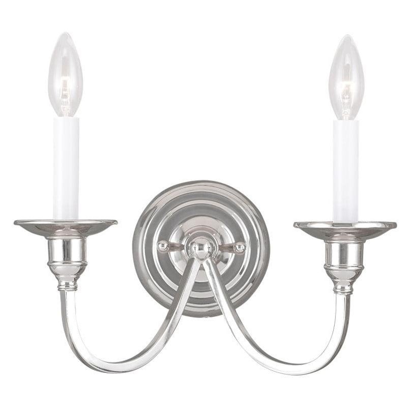Livex Lighting Cranford Wall Sconce in Polished Nickel