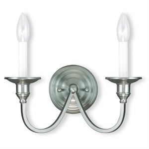 Livex Lighting Cranford Wall Sconce in Brushed Nickel
